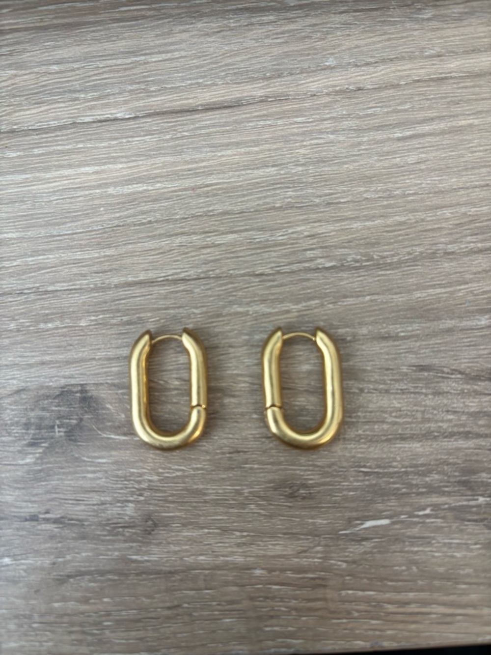 Madewell Gold Oval Earrings